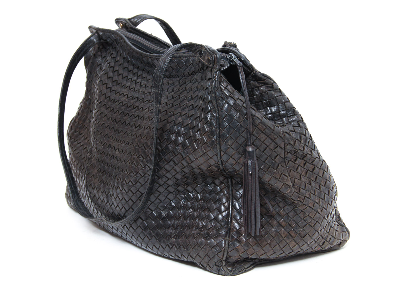Cosci Italian Woven Leather Handbag