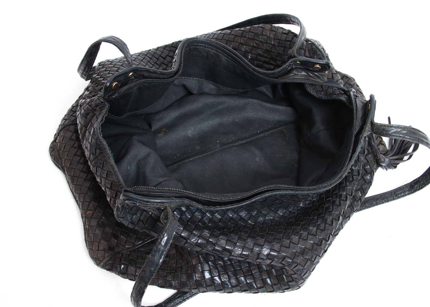 Cosci Italian Woven Leather Handbag