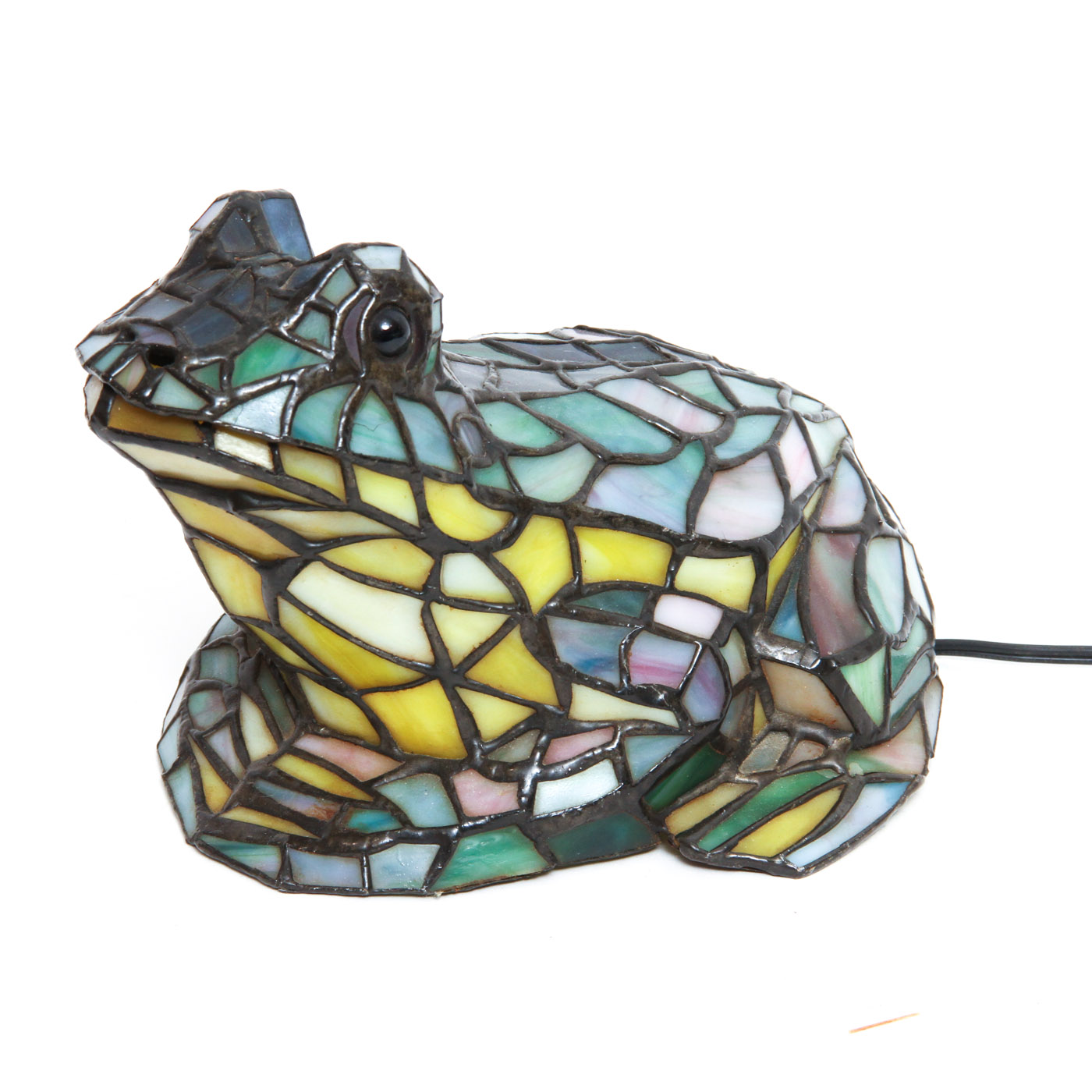 Stained Glass Frog Lamp.