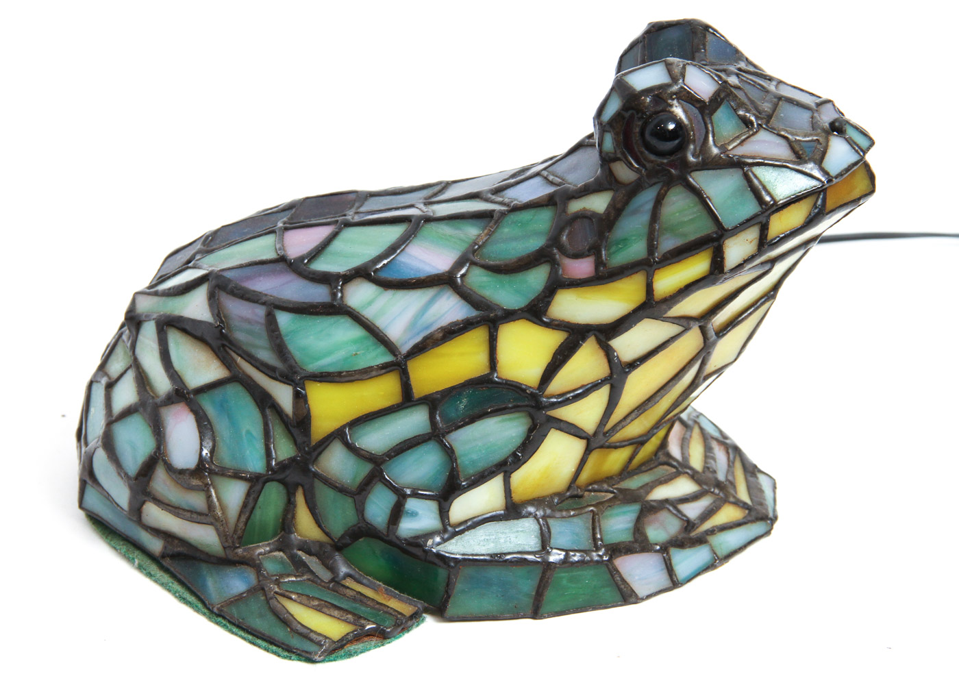 Stained Glass Frog Lamp.