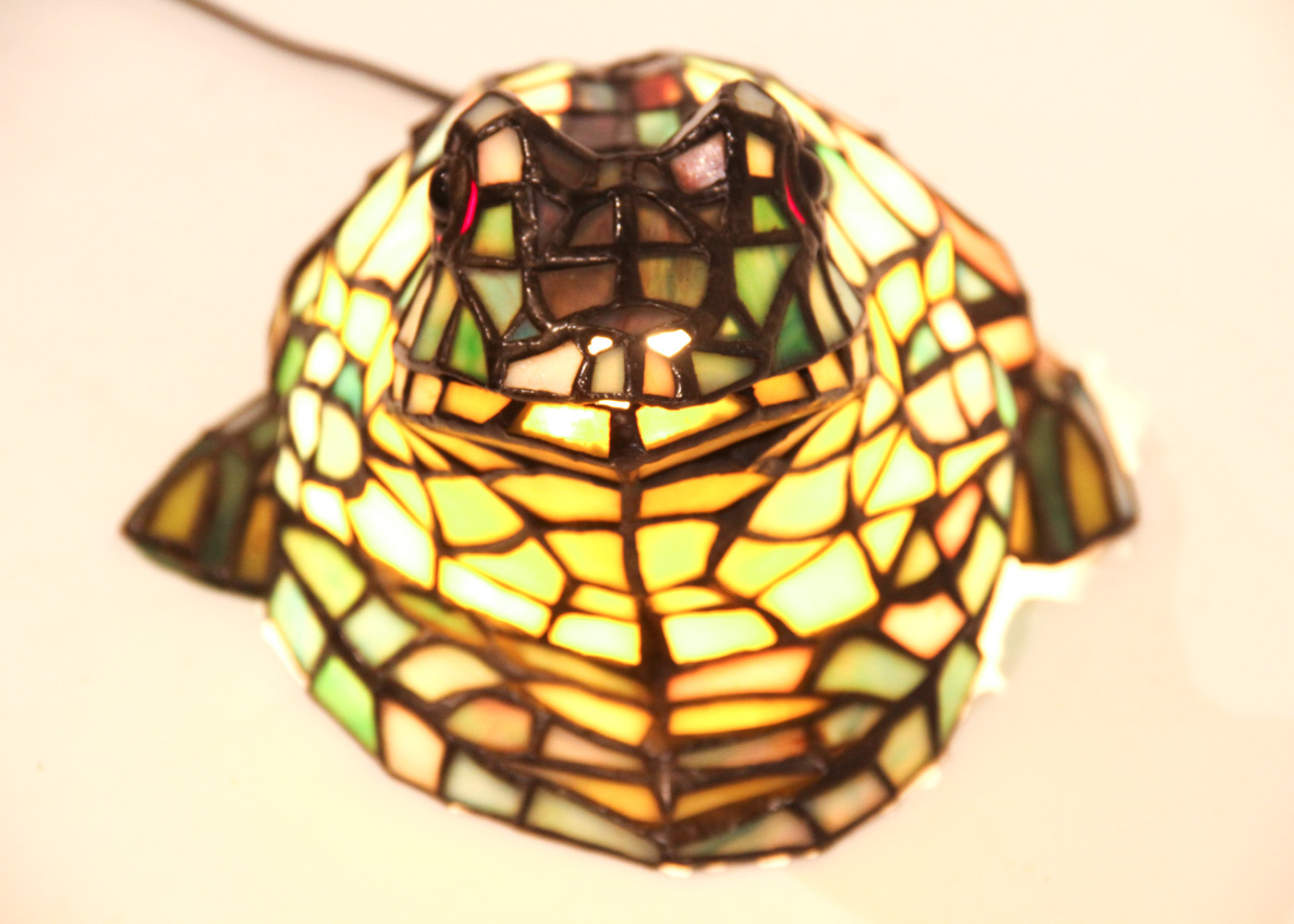 Stained Glass Frog Lamp.