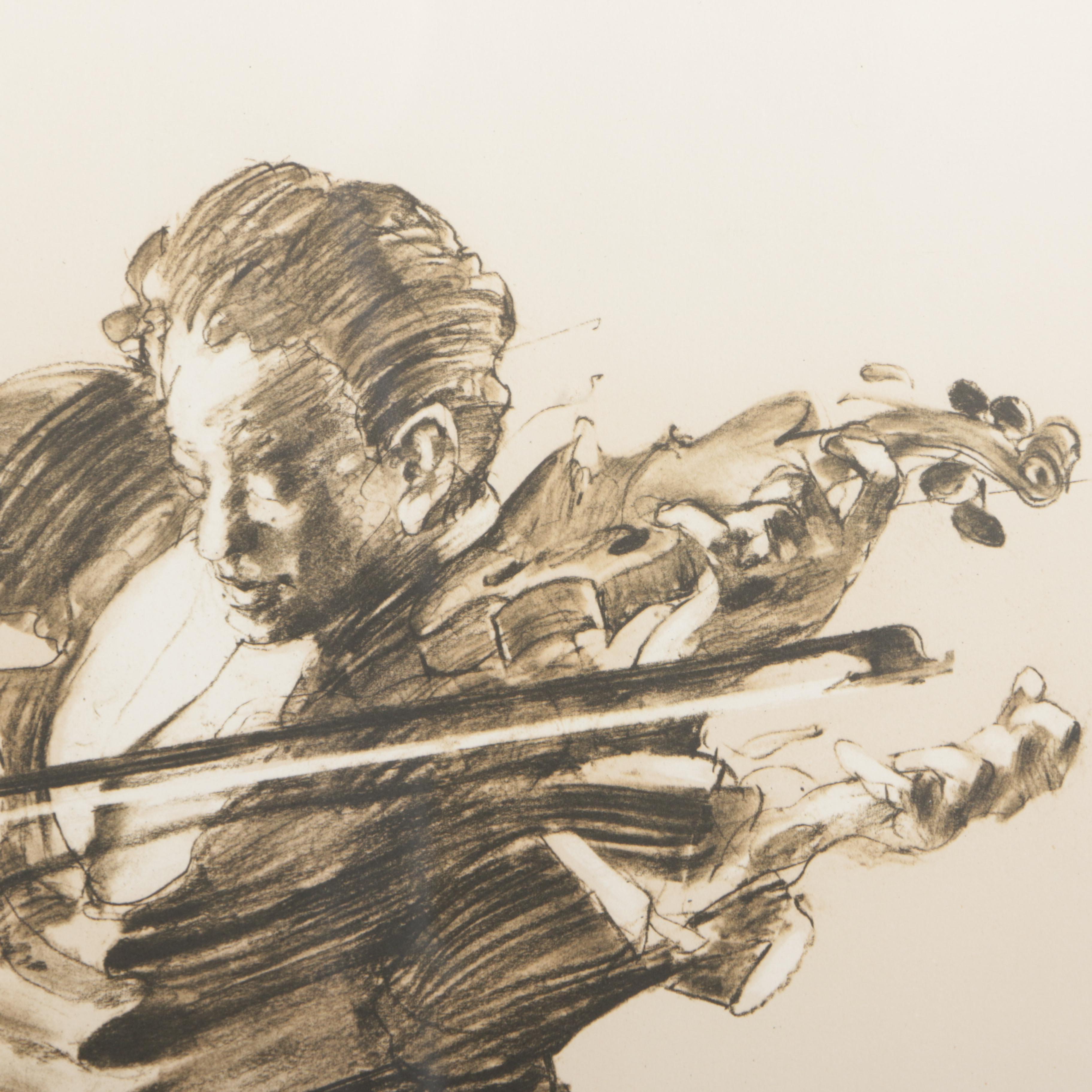 Claude Weisbuch Limited Edition Lithograph "Fortissimo"