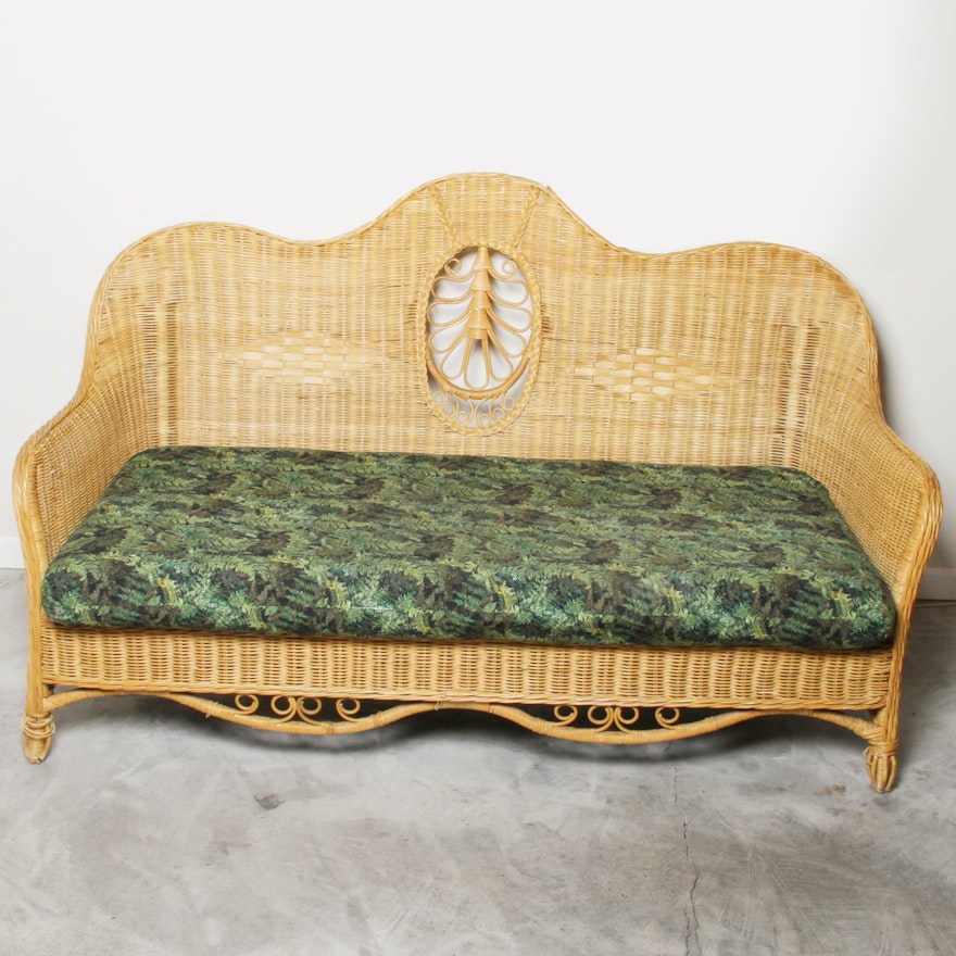 Bohemian Style Wicker Sofa
