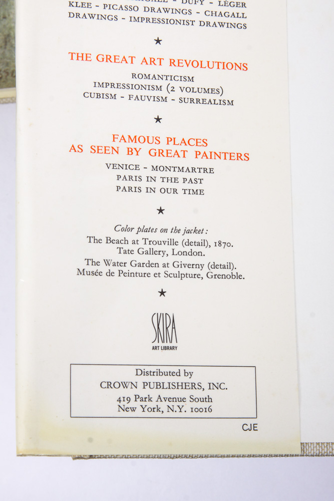 Small Size Art Books Including Monet and Picasso