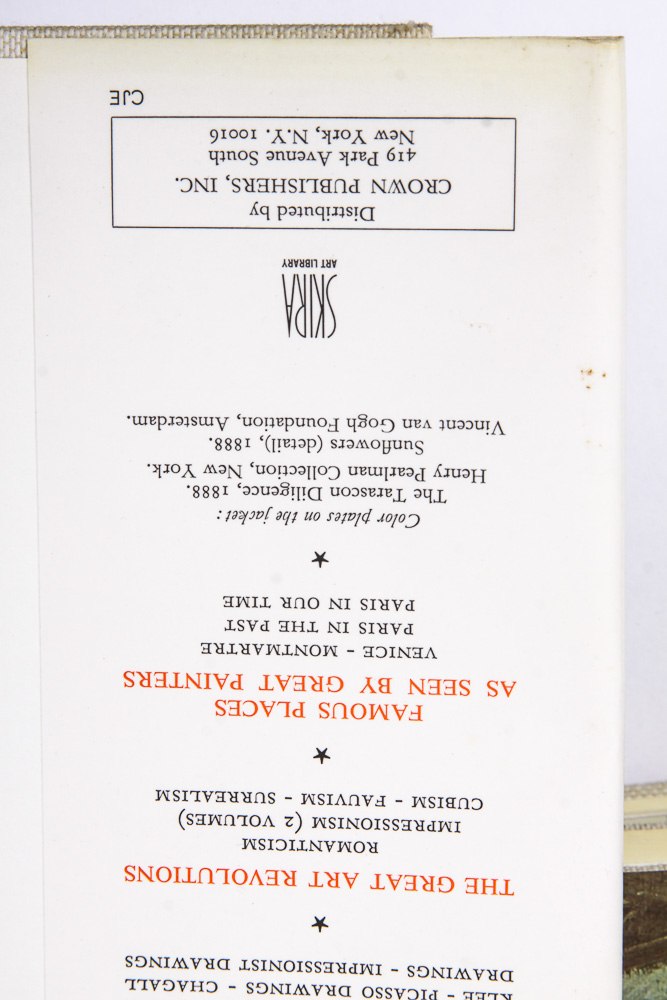 Small Size Art Books Including Monet and Picasso