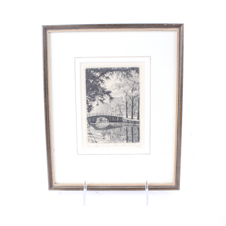 Maarten Langbroek Signed Etching