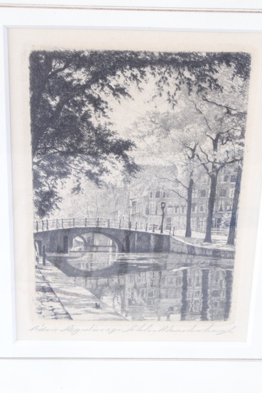 Maarten Langbroek Signed Etching