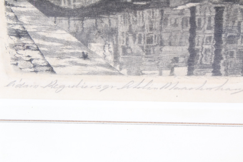 Maarten Langbroek Signed Etching