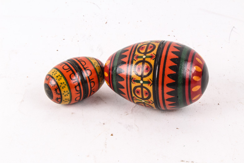 Ukranian Hand Painted Wood Eggs