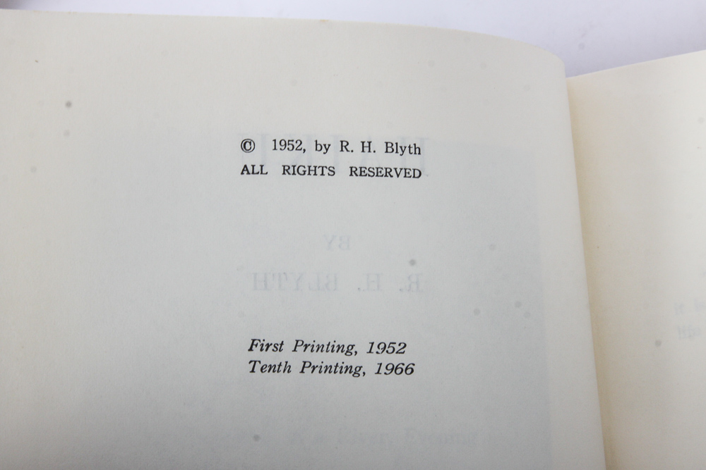 "Haiku" by R. H. Blyth Including Early Edition Volume IV