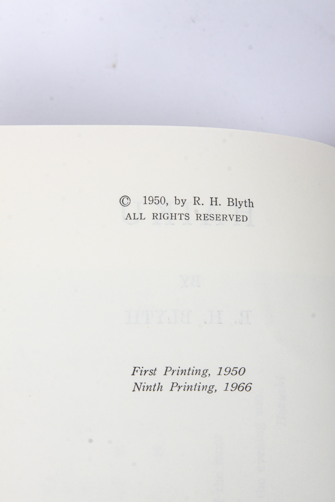 "Haiku" by R. H. Blyth Including Early Edition Volume IV