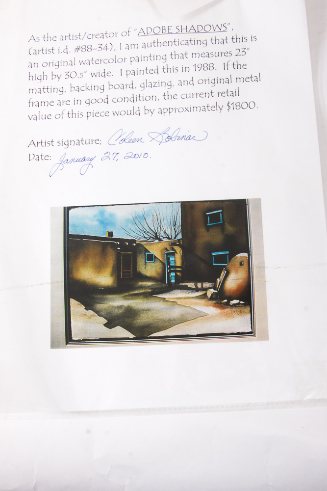 Original Coleen Bobinac Watercolor Painting