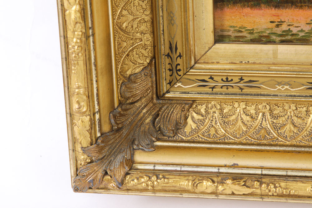 Antique Clinton Loveridge Oil Painting on Canvas