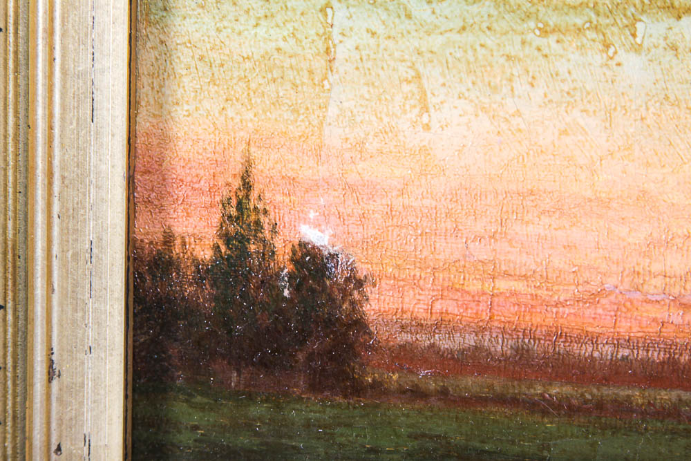 Antique Clinton Loveridge Oil Painting on Canvas