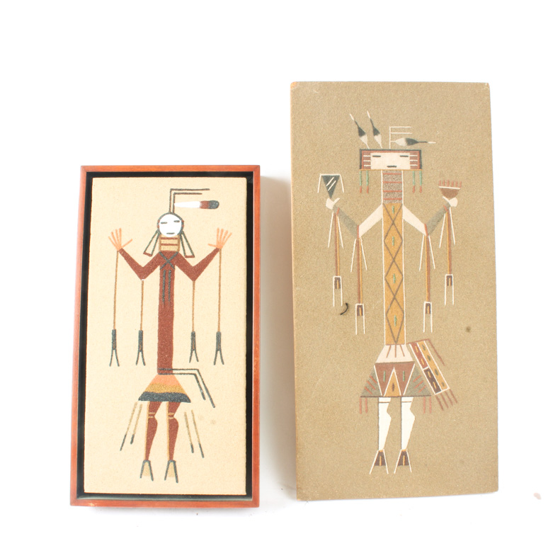 Pair of Navajo Sand Paintings