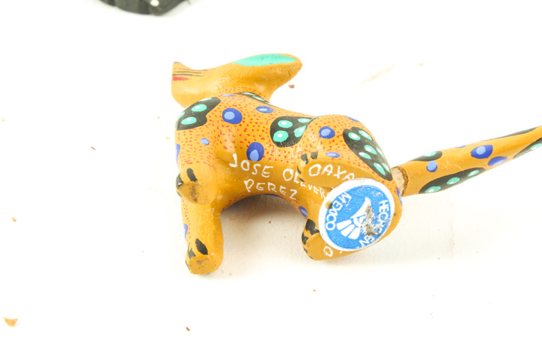 Collection of Handcrafted Folk Art Animal Figurines