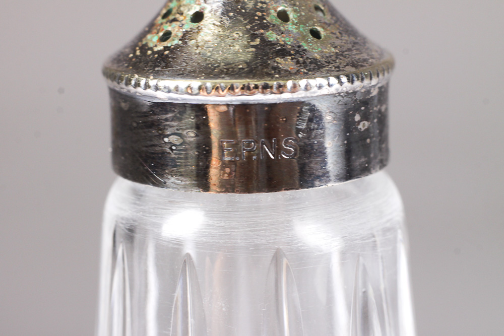 Waterford Crystal "Lismore" Footed Salt and Pepper Shakers