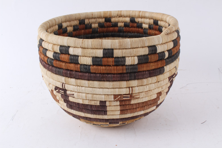 Handwoven Hopi Style Coil Basket