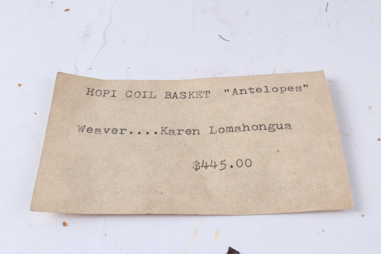 Handwoven Hopi Style Coil Basket