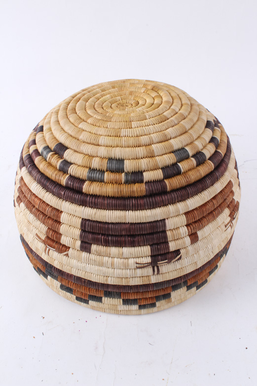 Handwoven Hopi Style Coil Basket