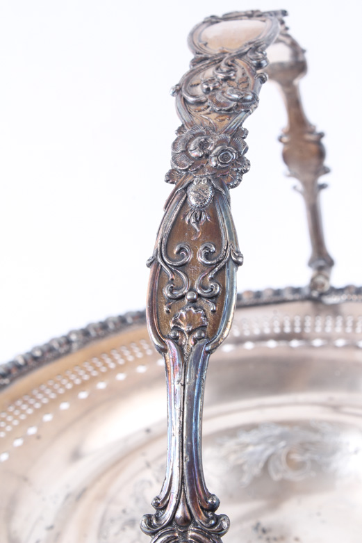 Antique Rogers, Smith & Co. Silver Plated Bride's Basket