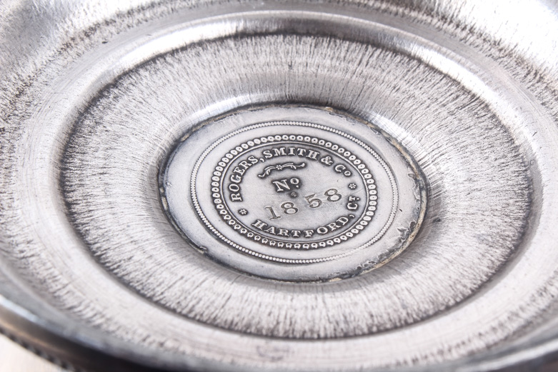 Antique Rogers, Smith & Co. Silver Plated Bride's Basket