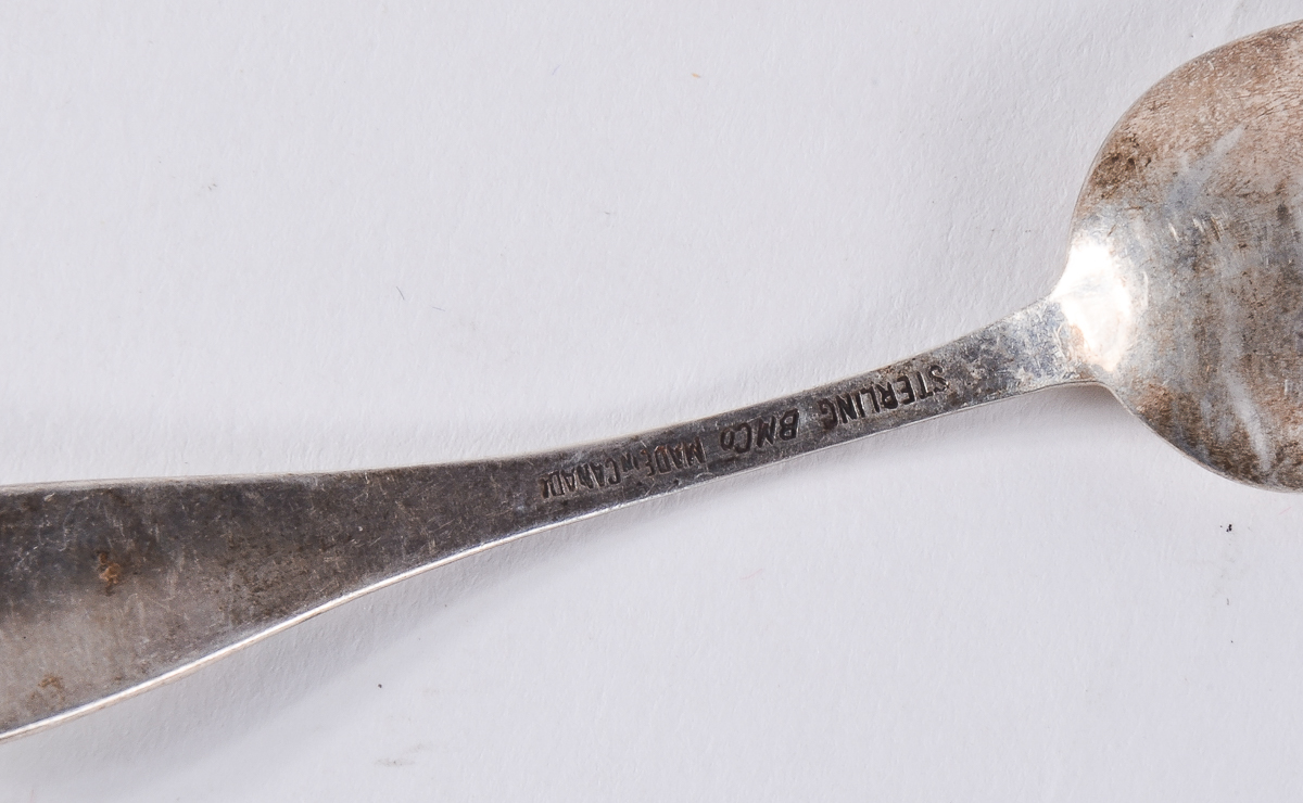 Vintage Breadner Mfg. Co. Sterling Silver and Enamel Spoon