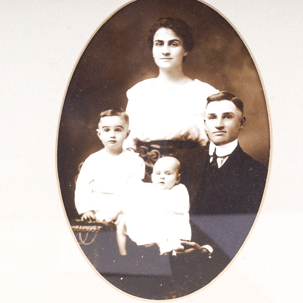 Selection of Antique Sepia Tone Family Portraits