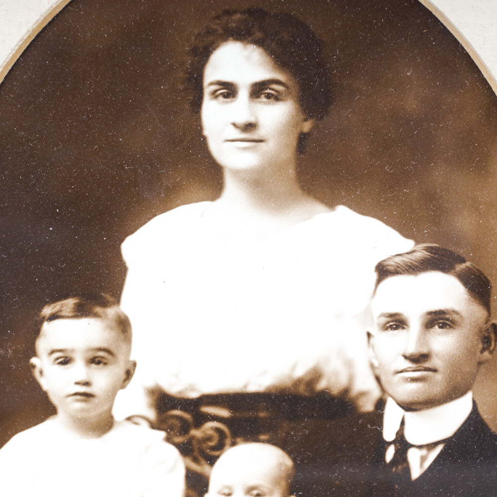 Selection of Antique Sepia Tone Family Portraits