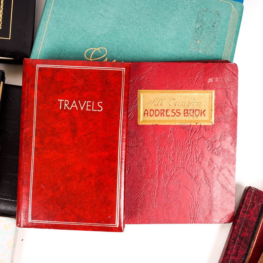 Assortment of Vintage Blank Books, Diaries and Record Books