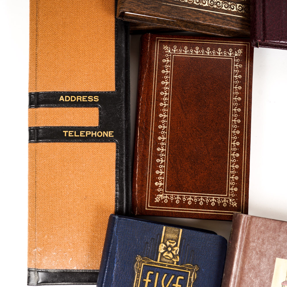 Assortment of Vintage Blank Books, Diaries and Record Books