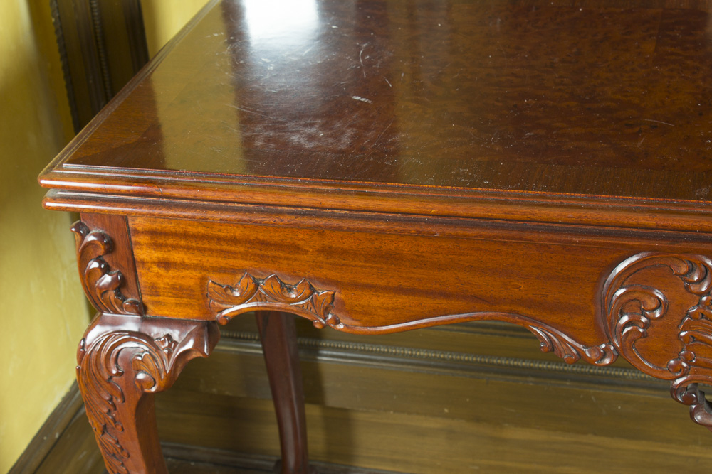 Chippendale Style Flip Top Game Table