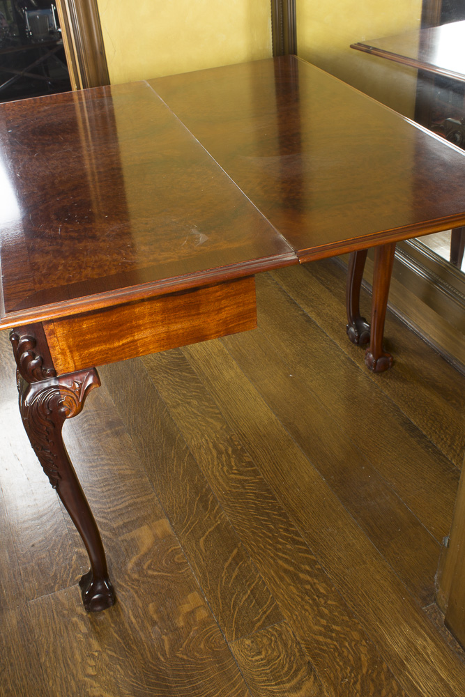 Chippendale Style Flip Top Game Table