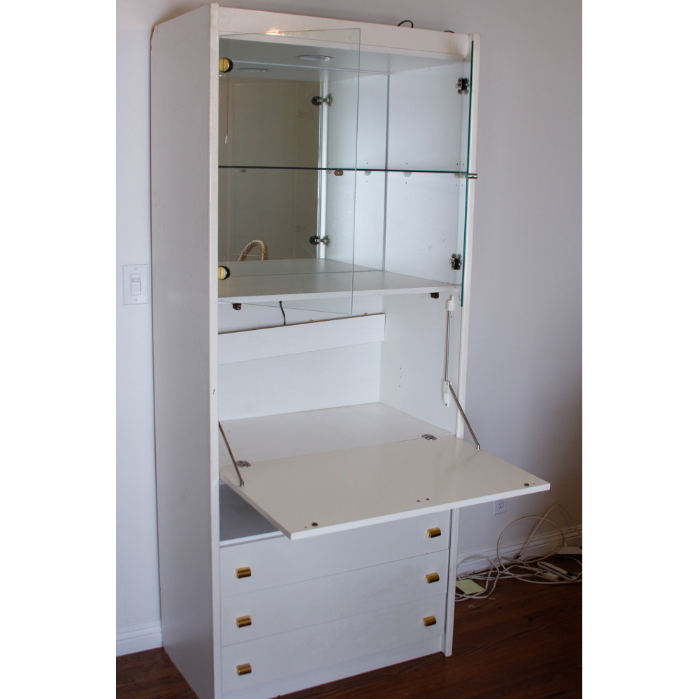 White Laminate Storage Cabinet
