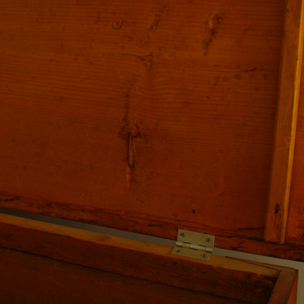 Antique Pine Two-Drawer Mule Chest