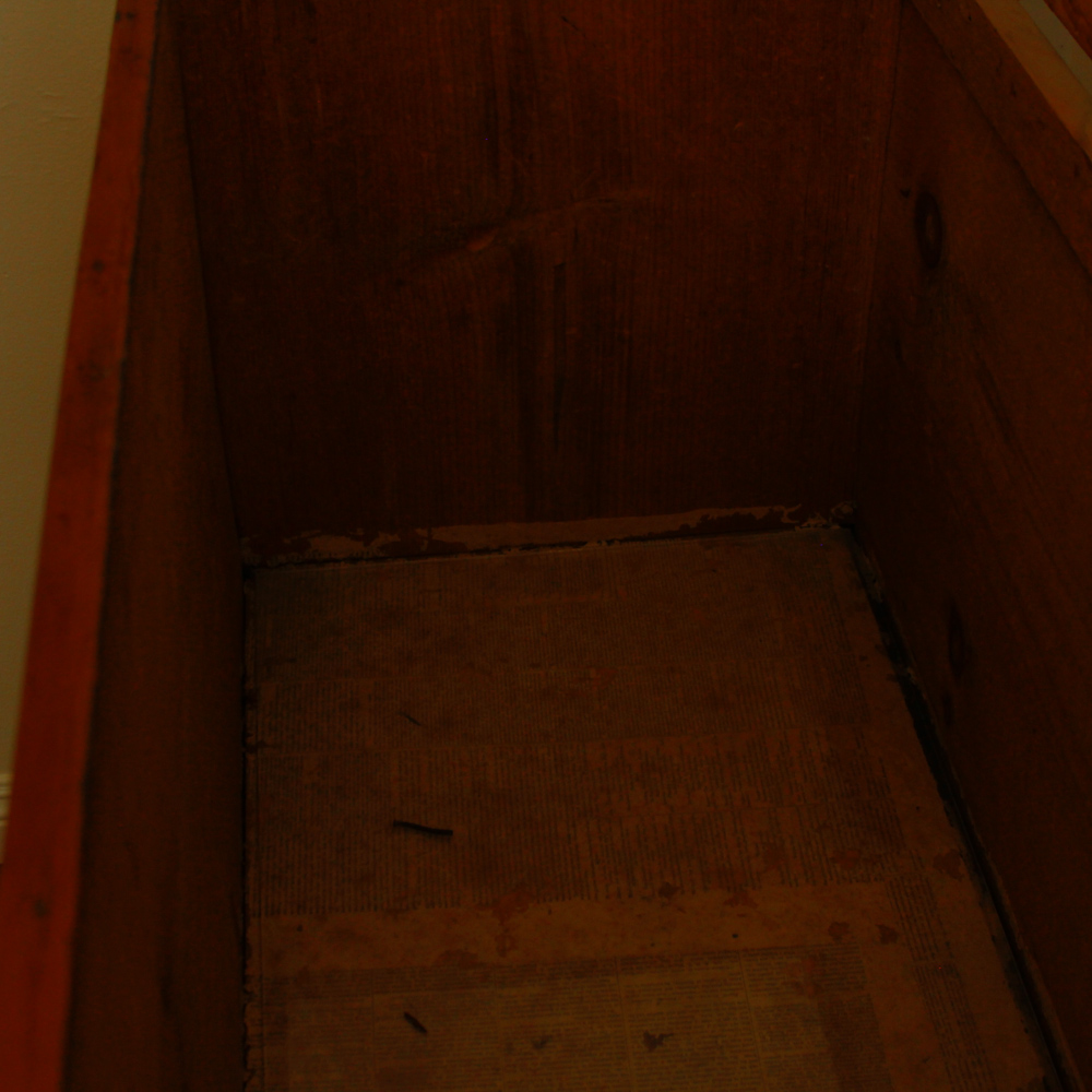 Antique Pine Two-Drawer Mule Chest