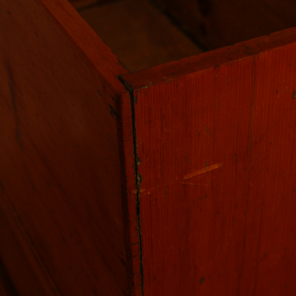 Antique Pine Two-Drawer Mule Chest