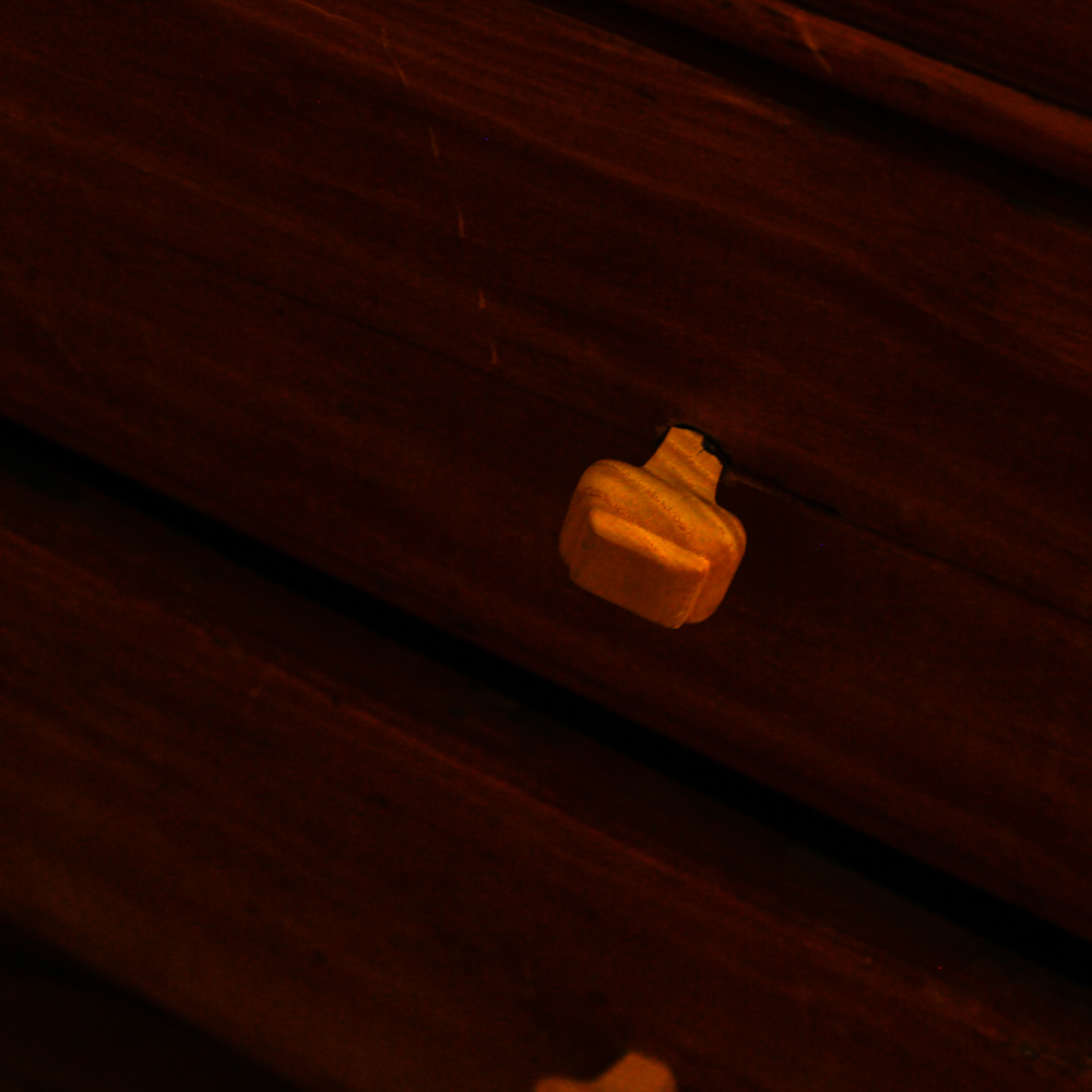 Antique Pine Two-Drawer Mule Chest