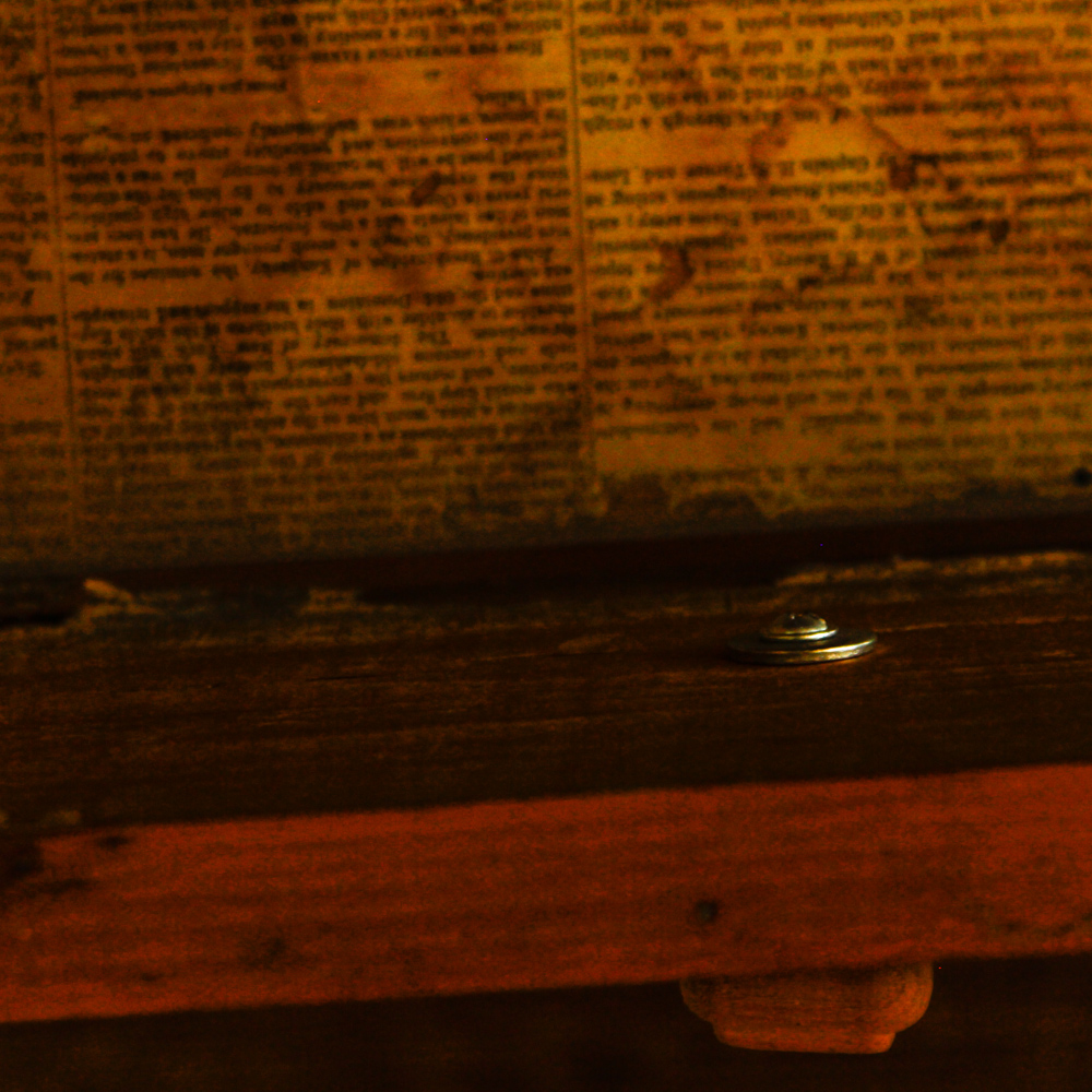 Antique Pine Two-Drawer Mule Chest