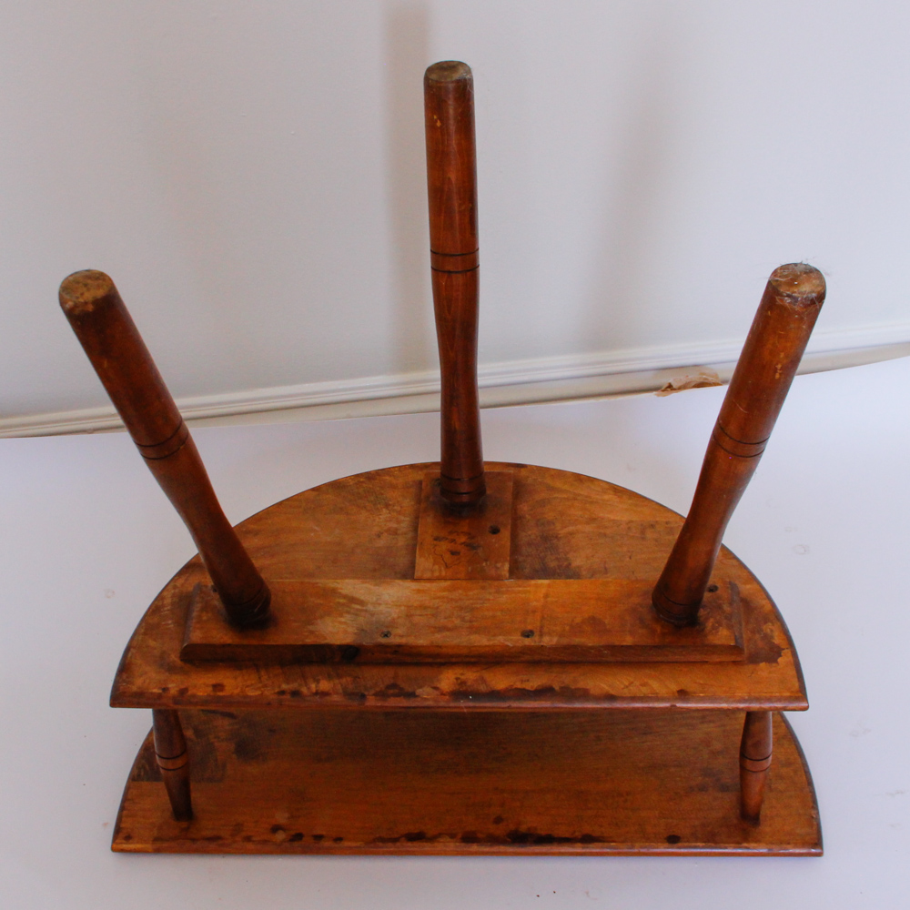 American Maple Demilune Side Table