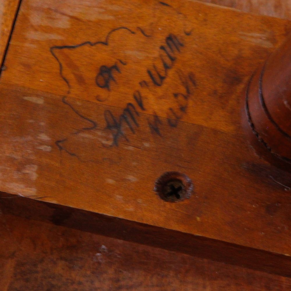 American Maple Demilune Side Table