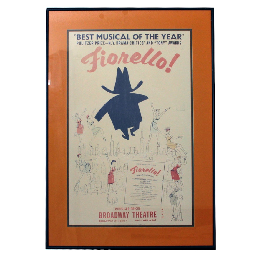 Vintage Broadway Musical Poster from "Fiorello"