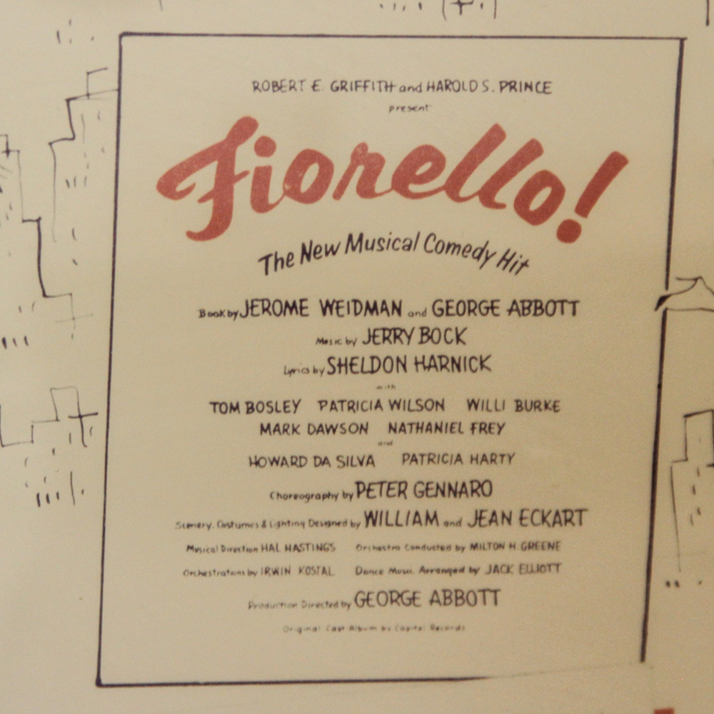 Vintage Broadway Musical Poster from "Fiorello"