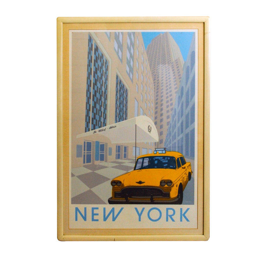 New York  Poster featuring The Waldorf Astoria Hotel