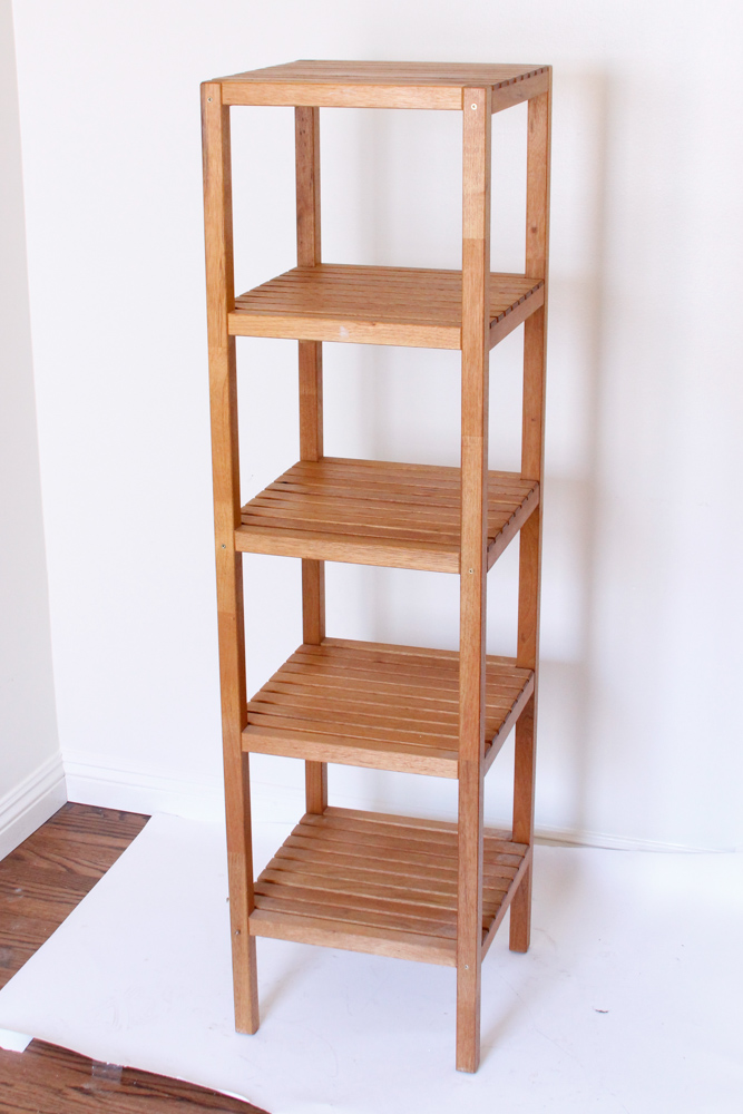 Two Wooden Shelving Units