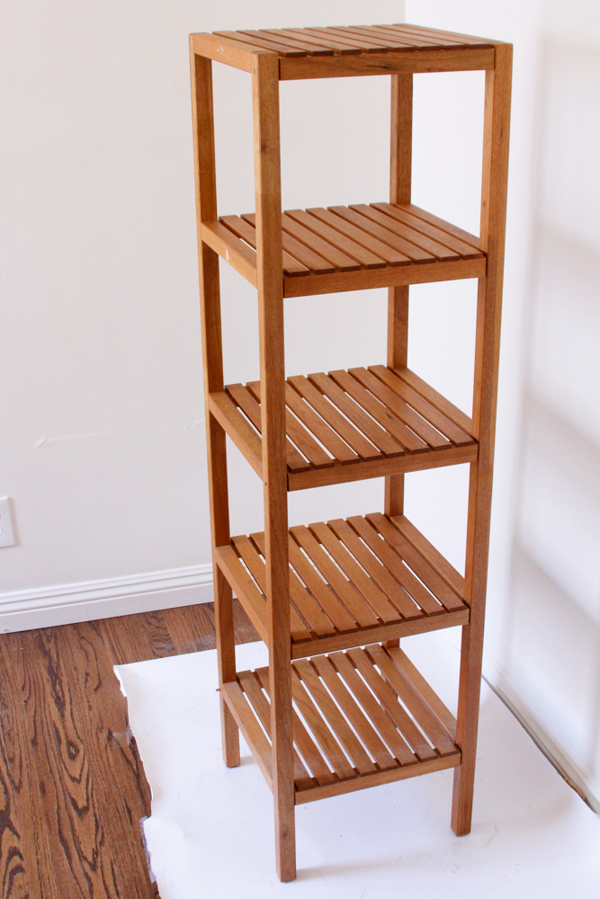 Two Wooden Shelving Units