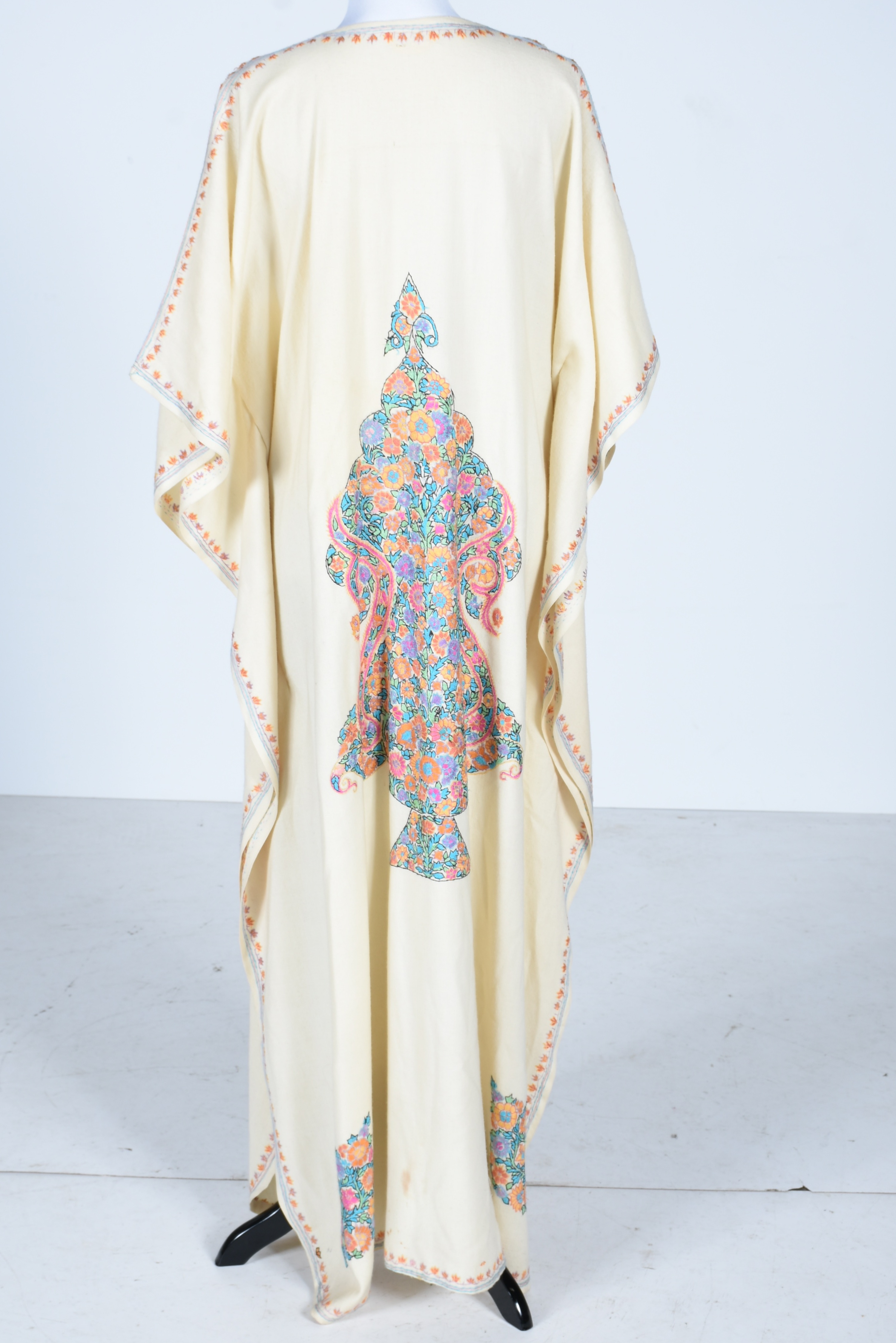Vintage Hand Embroidered Wool Kaftan by Ahmed Rashid & Co. | EBTH