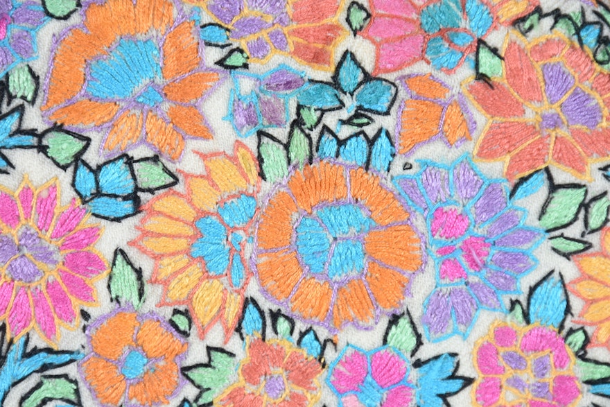 Vintage Hand Embroidered Wool Kaftan by Ahmed Rashid & Co. | EBTH