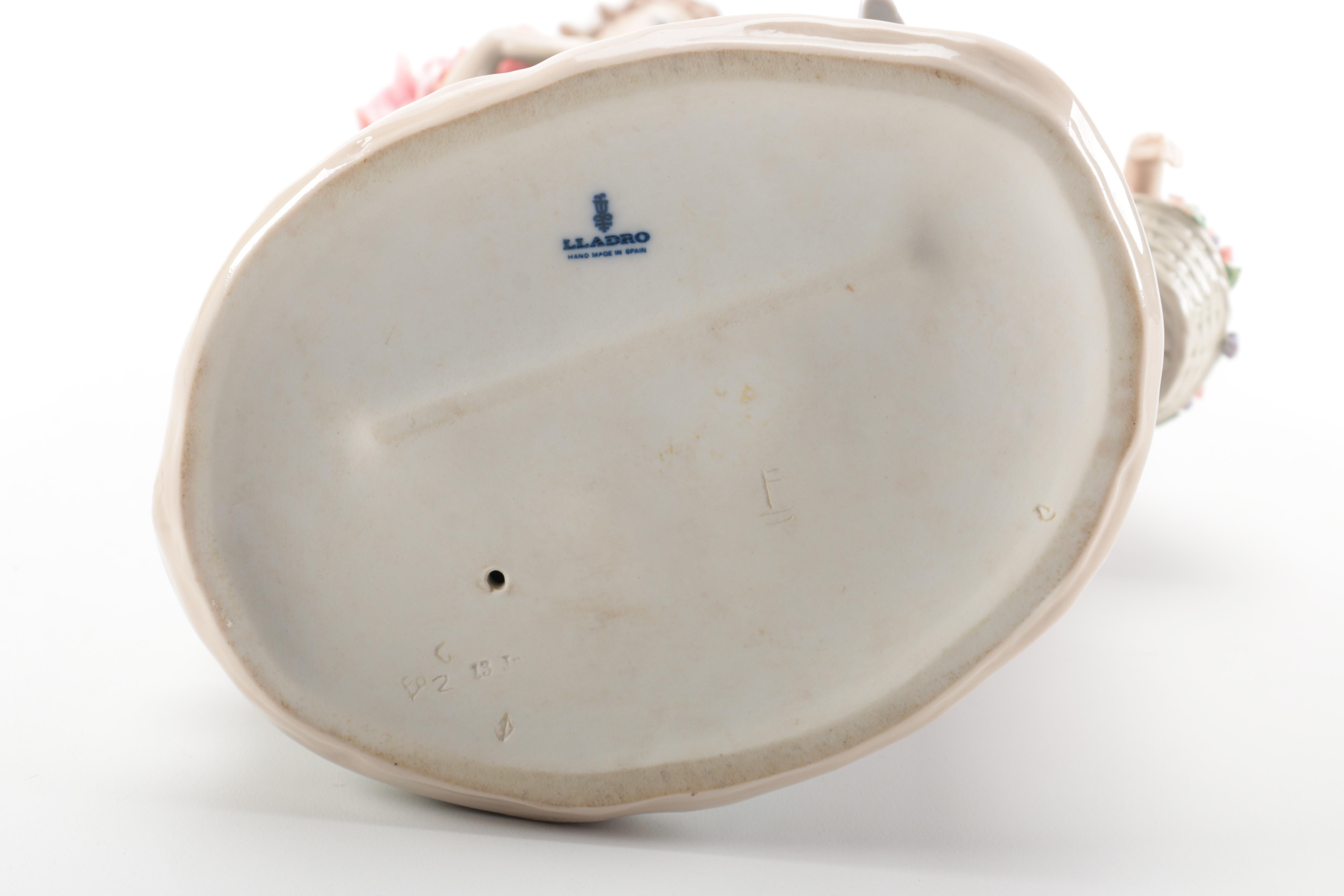 Lladró "Sisters With Flowers" Porcelain Figurine