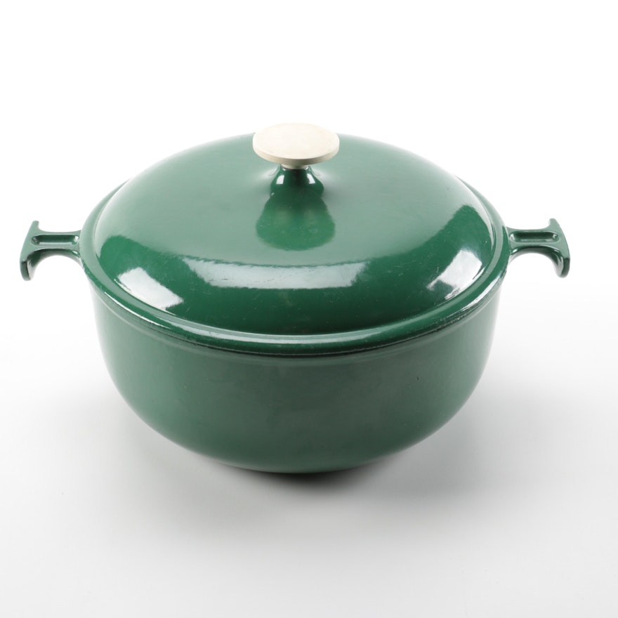 Le Creuset Handled Green Ceramic Casserole Dish